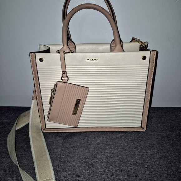 Aldo Beige Cream Shoulder Bag Crossbody - Picture 2 of 9